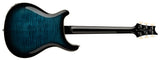 PRS Guitars SE Hollowbody II Piezo Electric-Acoustic Hybrid Guitar with Case - Peacock Blue Smokeburst