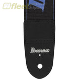 Ibanez GSD50BL Logo Design Guitar Strap Black and Blue STRAPS