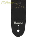 Ibanez GSD50YE Logo Design Guitar Strap Black and Yellow STRAPS