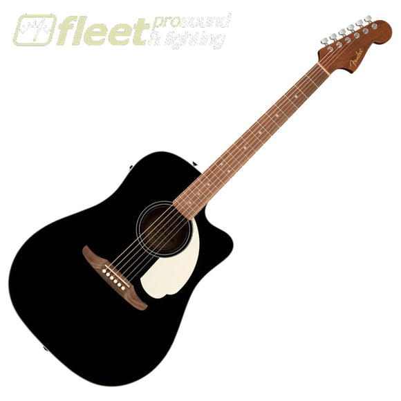 Fender California Standard Redondo CE Spruce Top Ivory Pickguard Black - 0974221506 6 STRING ACOUSTIC WITH ELECTRONICS