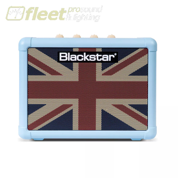 Blackstar Amplification FLY 3 Mini Amp - Baby Blue Union Jack GUITAR COMBO AMPS