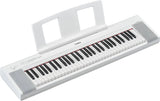 Yamaha NP-15 w  Piaggero 61-Key Digital Piano w/Adaptor - White