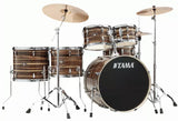 TAMA IMPERIALSTAR 6PC COMPLETE DRUM KIT - 10/12/14/14SD/16/22BD - CYMBALS AND HARDWARE - COFFEE TEAK WRAP