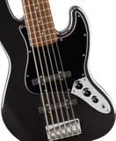 Squier Affinity Series Jazz Bass VI, Laurel Fingerboard - Black Metallic