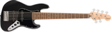 Squier Affinity Series Jazz Bass VI, Laurel Fingerboard - Black Metallic