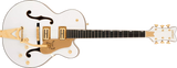 Gretsch Guitars Synchromatic Falcon Hollow Body Single-Cut with Bigsby, Ebony Fingerboard - White