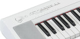 Yamaha NP-15 w  Piaggero 61-Key Digital Piano w/Adaptor - White