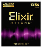 Elixir Strings ATTUNE Phosphor Bronze Acoustic Guitar Strings - Medium (13-56)