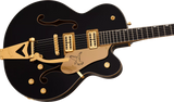 Gretsch Guitars Synchromatic Falcon Hollow Body Single-Cut with Bigsby, Ebony Fingerboard - Black