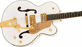 Gretsch Guitars Synchromatic Falcon Hollow Body Single-Cut with Bigsby, Ebony Fingerboard - White
