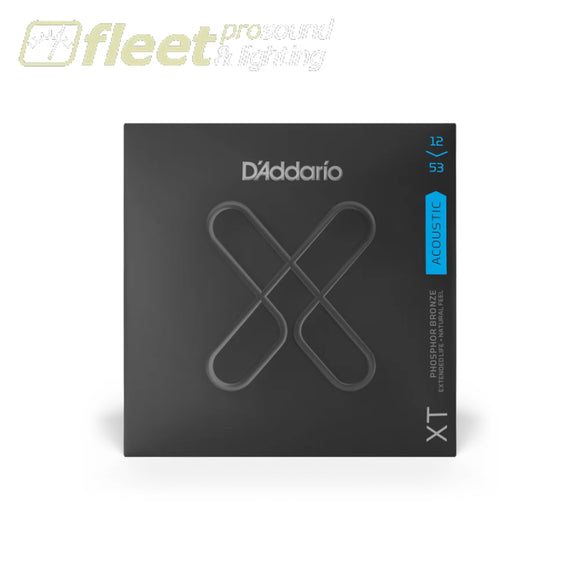 D’Addario Light Coated Acoustic Guitar Strings XTAPB1253 12-53 GUITAR STRINGS