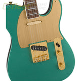 Fender Squier 40th Anniversary Telecaster® Gold Edition Laurel Fingerboard Gold Anodized Pickguard Sherwood Green Metallic 0379400546 SOLID 
