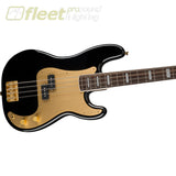 Fender Squier 40th Anniversary Precision Bass® Gold Edition Laurel Fingerboard Gold Anodized Pickguard Black - 0379430506 4 STRING BASSES