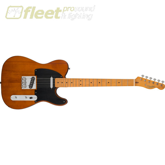 Fender Squier 40th Anniversary Telecaster® Vintage Edition Maple Fingerboard Black Anodized Pickguard Satin Mocha 0379501529 SOLID BODY 