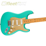 Fender Squier 40th Anniversary Stratocaster® Vintage Edition Maple Fingerboard Gold Anodized Pickguard Satin Sea Foam Green 0379510549 SOLID