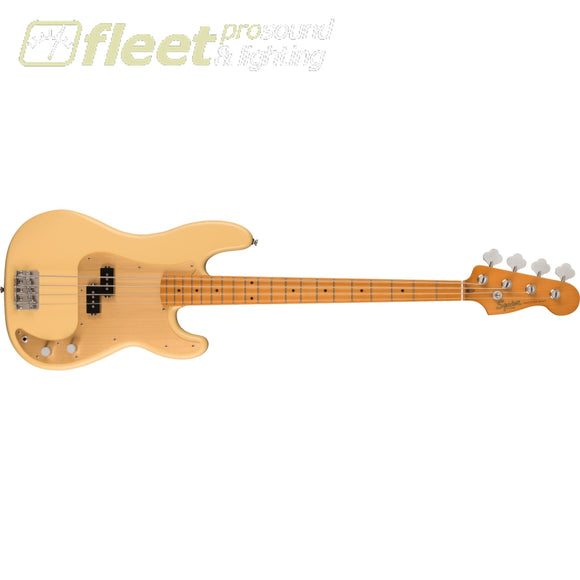 Fender Squier 40th Anniversary Precision Bass® Vintage Edition Maple Fingerboard Gold Anodized Pickguard Satin Vintage Blonde 0379530507 4 