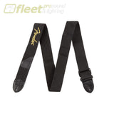 FENDER 2 LOGO STRAP - BLACK W/ YELLOW LOGO Model #: 0990662070 STRAPS