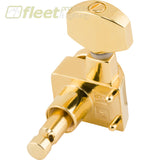 Fender 0990818200 Locking Stratocaster®/Telecaster® Staggered Tuning Machines (Gold) (6) GUITAR PARTS