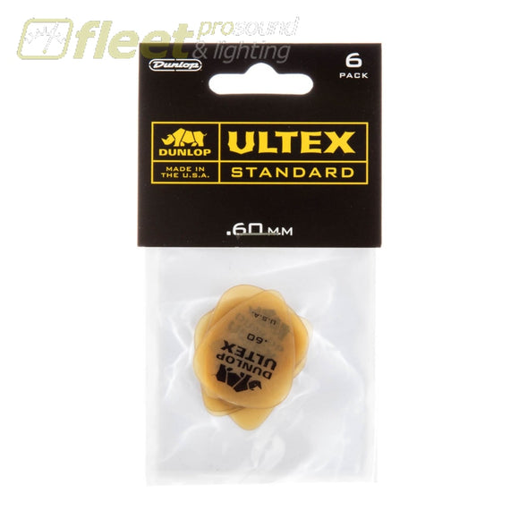 Dunlop.60mm Ultex® Standard Guitar Pick (6/pack) Item ID: 421P.60 PICKS