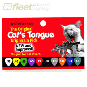 Brain Pick Cat’s Tongue J-CT73/10 Grip Picks -.73 - RED 10 Pack PICKS