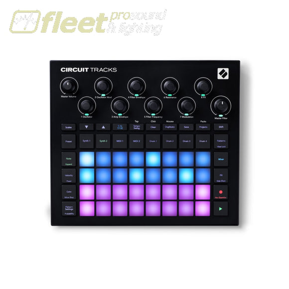 Novation Groovebox / Sequencer With Synth Item ID: CIRCUIT-TRACKS SAMPLERS