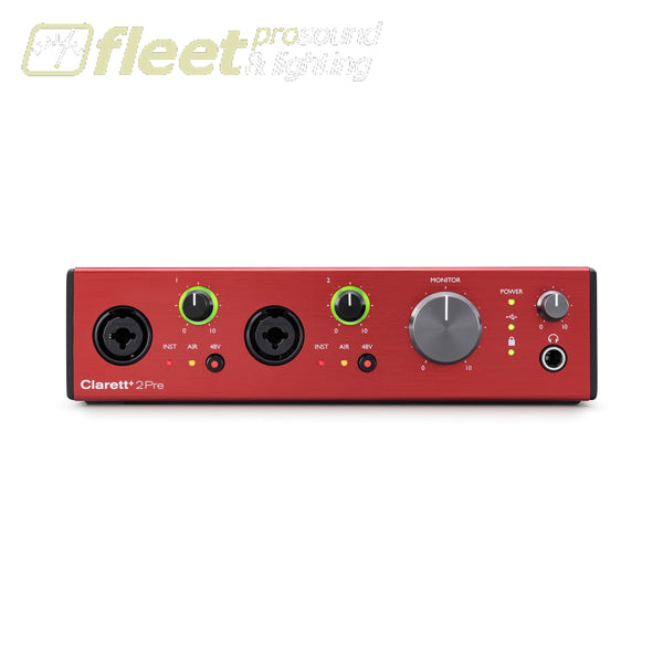 Focusrite CLARETT-PLUS-2PRE 10-in 4-Out Audio Interface For PC and