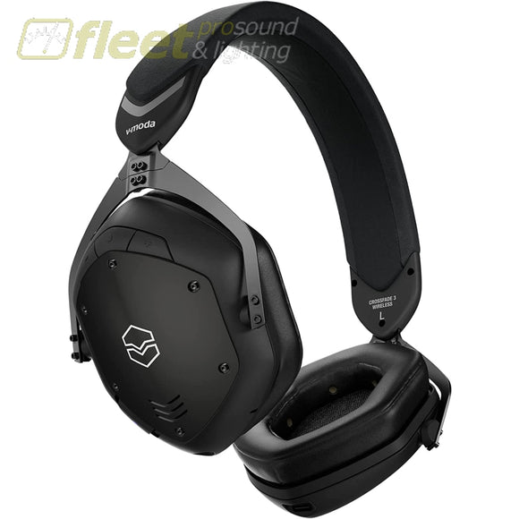 V-MODA XFBT3-MTBK Crossfade 3 Wireless Codex Matte Black Bluetooth Headphones WIRELESS HEADPHONES
