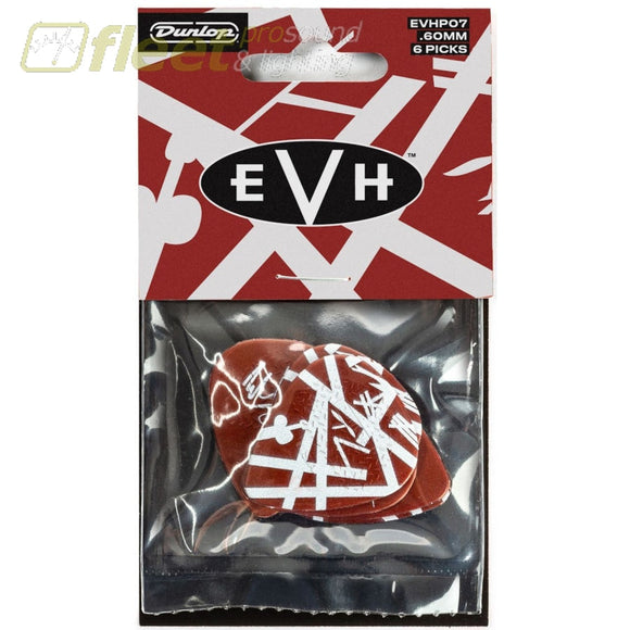 Dunlop EVHP07 Eddie Van Halen Guitar Picks 5150 Max Grip.60mm (6-Pack) PICKS