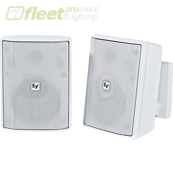 Electro-Voice EVID S4.2TW 4 Inch Surface Mount Speaker Pair 70/100 Volt White WALL MOUNT SPEAKERS