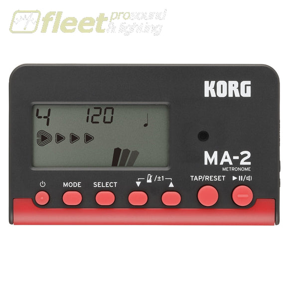 Korg Digital LCD Metronome Black/Red Item ID: MA2BKRD METRONOMES