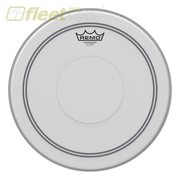 Remo P3-0114-C2 14 Powerstroke P3 Coated Drum Head With Clear Dot DRUM SKINS