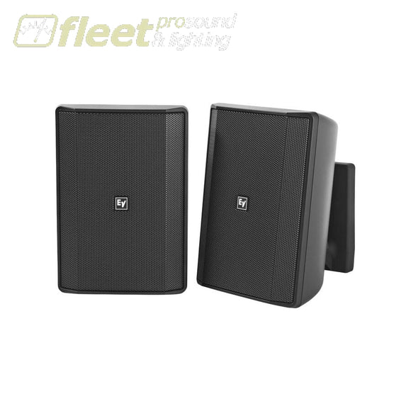 Electro-Voice Evid-S5.2TB installation speakers - PAIR - BLACK WALL MOUNT SPEAKERS