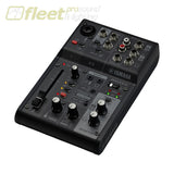 YAMAHA 3-CHANNEL LIVE STREAMING MIXER WITH USB AUDIO INTERFACE - BLACK MIXERS UNDER 24 CHANNEL