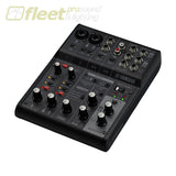 YAMAHA 6-CHANNEL LIVE STREAMING MIXER WITH USB AUDIO INTERFACE - BLACK AG06MKII B MIXERS UNDER 24 CHANNEL