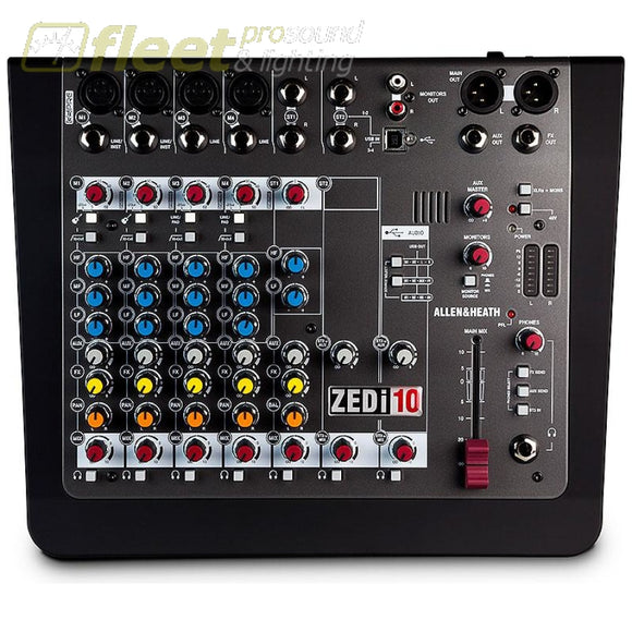 Allen & Heath ZEDi-10 Hybrid compact mixer / 4×4 USB interface MIXERS UNDER 24 CHANNEL