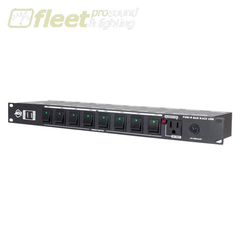 American DJ POW-R-RACK-USB Power Center w/ Cord & 2 USB Charging Ports ...