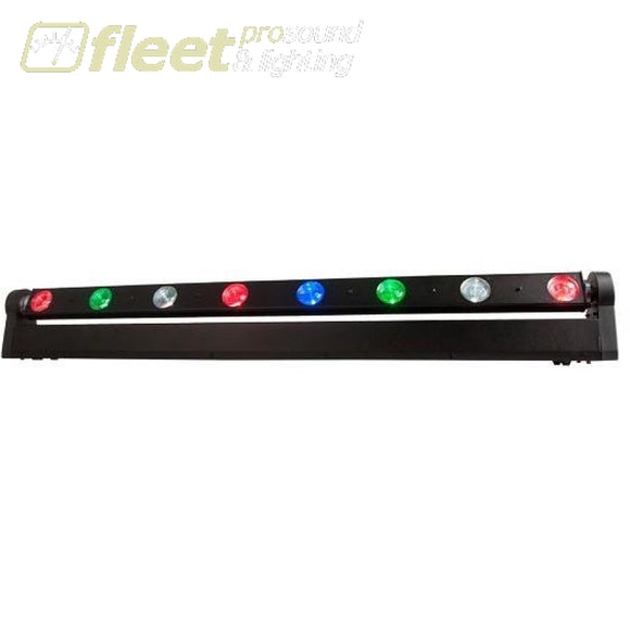 American Dj Sweeper Beam Quad Led - Sweeping Beams & 8 Zone Chase With 8X8W Rgbw Led Led Dj Effects