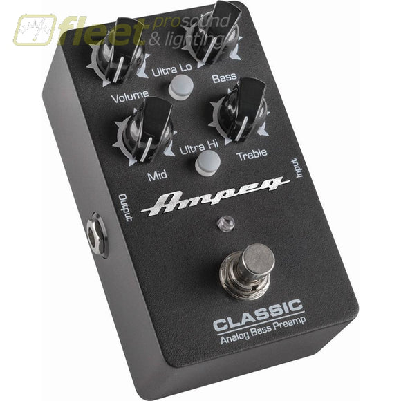 Ampeg Classic Analog Bass Preamp Pedal Bass Fx Pedals