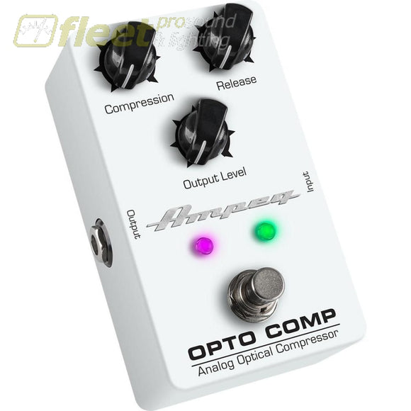 Ampeg Opto Comp Analog Optical Compressor Pedal Bass Fx Pedals