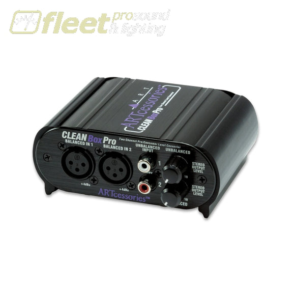 ART CLEANBox Pro – Dual Channel Level Converter DI BOXES