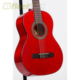 Beaver Creek BCTD601TR 3/4 Size 6-String Acoustic Guitar-Transparent Red 6 STRING ACOUSTIC WITHOUT ELECTRONICS