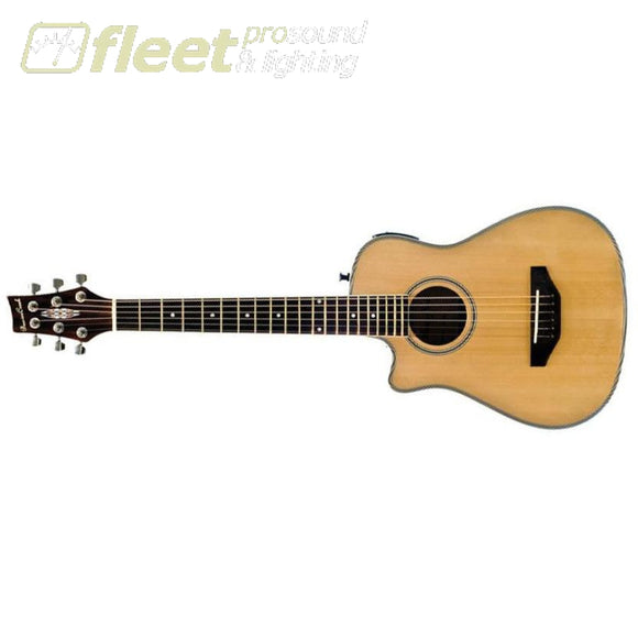 applecreek backpacker travel guitar BeaverCreek BCRB501LCE Travel Size Acoustic-Electric Guitar