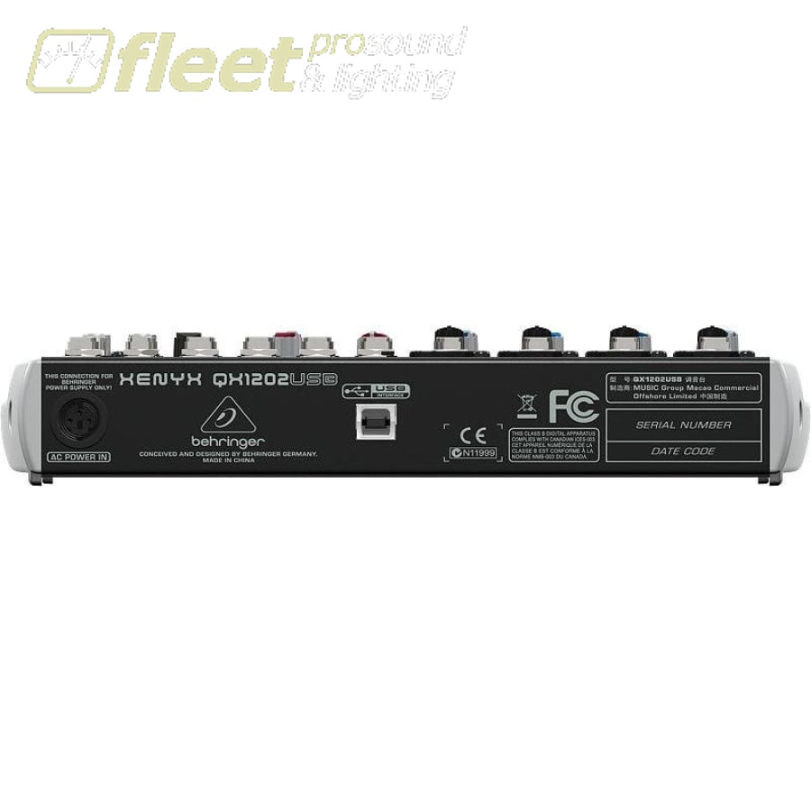 Behringer Xenyx QX1202USB Mixer - 1 DAY RENTAL – Fleet Pro Sound