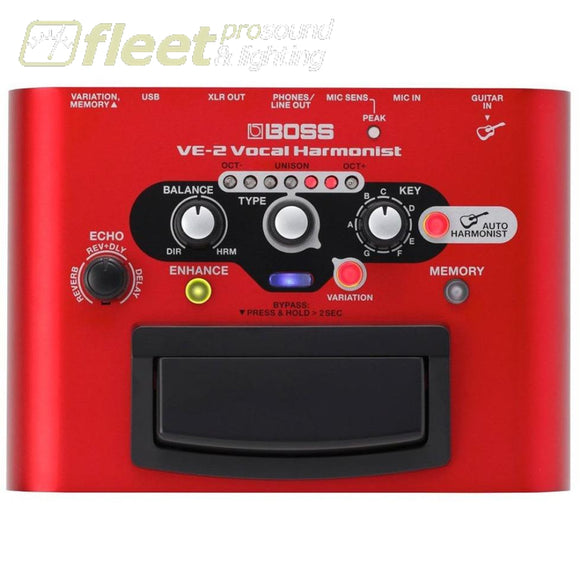 Boss VE-2 Vocal Harmonist Pedal EFFECTS PROCESSORS