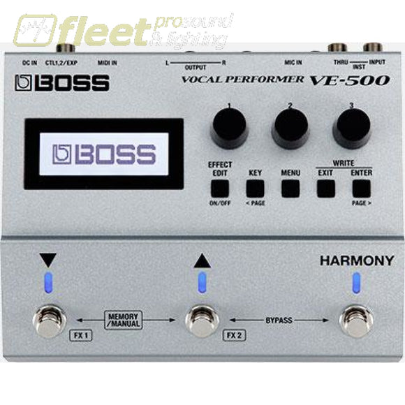 BOSS VE-500 Vocal Performer EFFECTS PROCESSORS