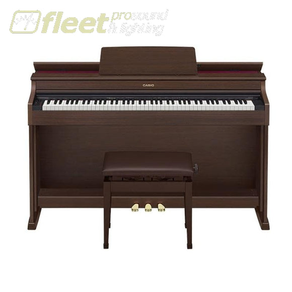 Casio AP470BN 88-Key Digital Piano - Brown w/ Cabinet & Bench DIGITAL PIANOS