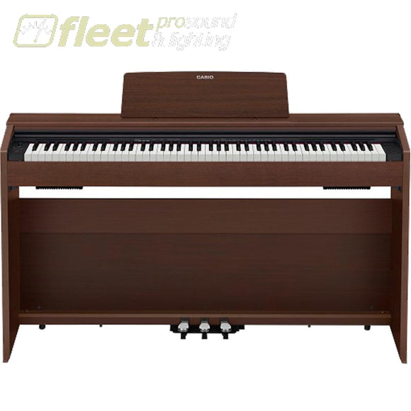 Casio PX870BN Privia 88-Key Digital Piano - Brown w/ Cabinet Stand & Pedals DIGITAL PIANOS