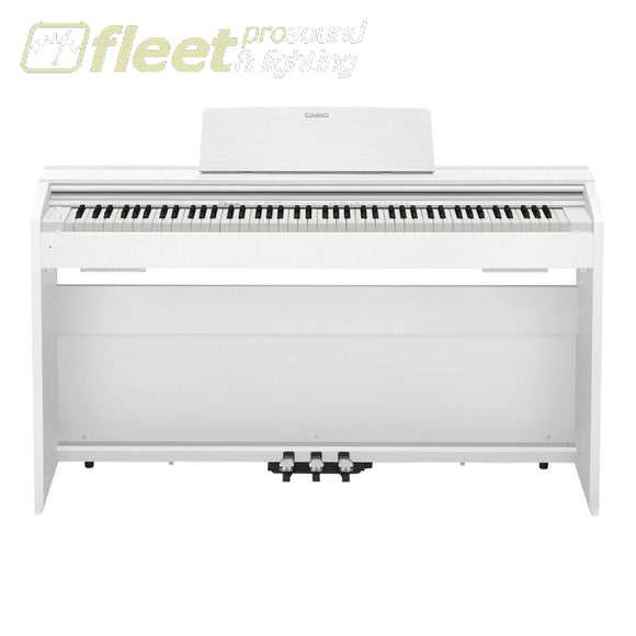 Casio PX870WE Privia 88-Key Digital Piano - White w/ Cabinet Stand & Pedals DIGITAL PIANOS