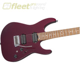 Charvel 2839412739 USA Select DK24 HH 2PT CM Caramelized Maple Fingerboard Guitar - Oxblood SOLID BODY GUITARS