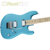 Charvel 2965131534 Pro-Mod Sans Dimas Style 1 HH FR M QM Maple Fingerboard - Matte Blue Frost LOCKING TREMELO GUITARS